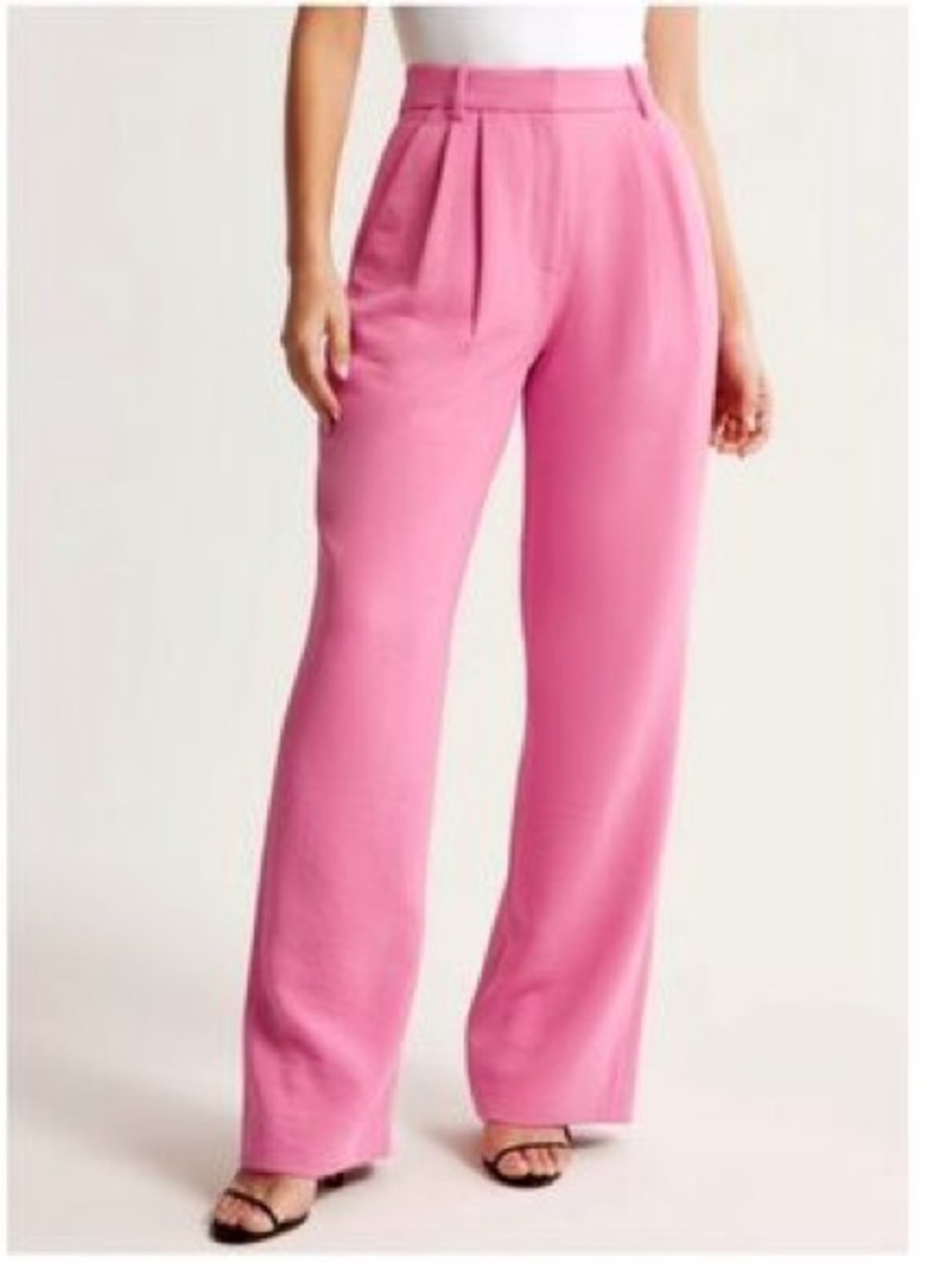 Abercrombie Sloane Tailored Premium Crepe Pants Pink Size 28 / 6 Curve Love